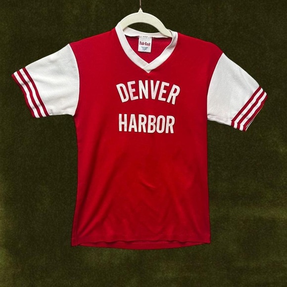 Vintage American Tops - TRUE VINTAGE VARSITY 1970s Denver Harbor Houston Jersey -  XS/S